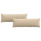 vidaXL Μαξιλάρι Καναπέ 2 pcs Κρεμ 120 x 40 cm ύφασμα