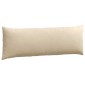 vidaXL Μαξιλάρι Καναπέ 2 pcs Κρεμ 120 x 40 cm ύφασμα
