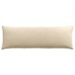 vidaXL Μαξιλάρι Καναπέ 2 pcs Κρεμ 120 x 40 cm ύφασμα