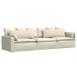 vidaXL Μαξιλάρι Καναπέ 2 pcs Μπεζ 120 x 40 cm ύφασμα
