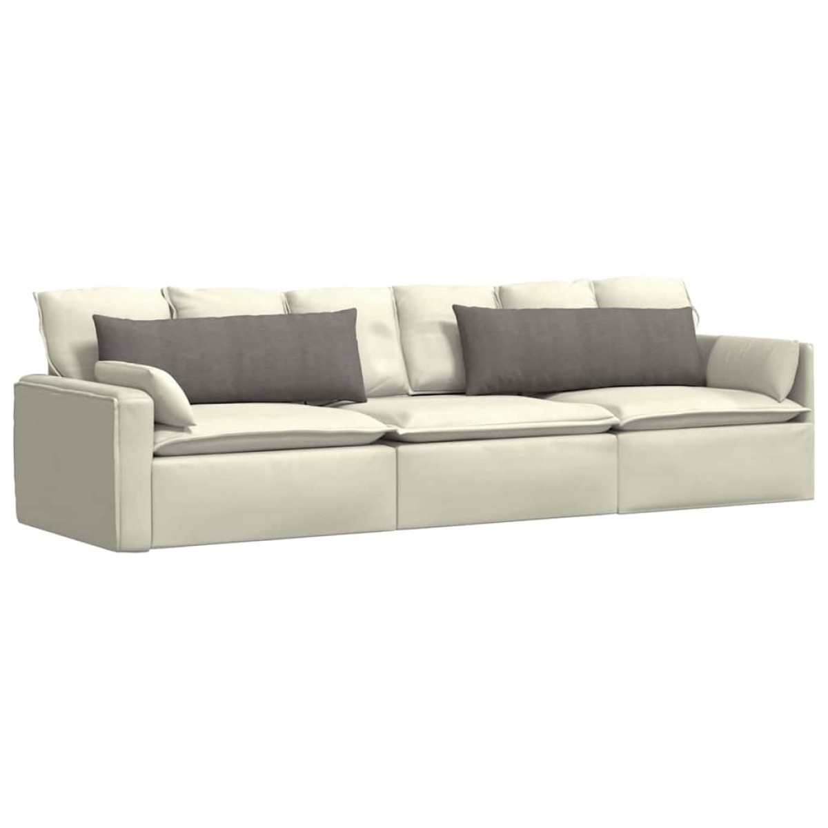 vidaXL Μαξιλάρι Καναπέ 2 pcs Ανοιχτό γκρι 120 x 40 cm
