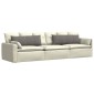 vidaXL Μαξιλάρι Καναπέ 2 pcs Ανοιχτό γκρι 120 x 40 cm