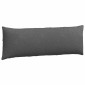 vidaXL Μαξιλάρι Καναπέ 2 pcs Σκούρο Γκρι 120 x 40 cm