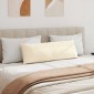 vidaXL Μαξιλάρι Καναπέ 2 pcs Κρεμ 120 x 40 cm Υφασμάτινο Κορντουρά