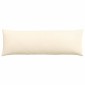 vidaXL Μαξιλάρι Καναπέ 2 pcs Κρεμ 120 x 40 cm Υφασμάτινο Κορντουρά