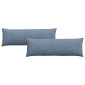 vidaXL Μαξιλάρι Καναπέ 2 pcs Μπλε 120 x 40 cm Υφασμάτινο Κορντουρά