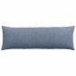 vidaXL Μαξιλάρι Καναπέ 2 pcs Μπλε 120 x 40 cm Υφασμάτινο Κορντουρά