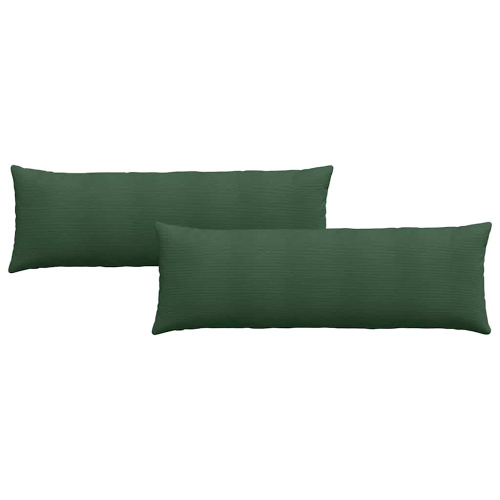 vidaXL Μαξιλάρι Καναπέ 2 pcs Σκούρο Πράσινο 120 x 40 cm