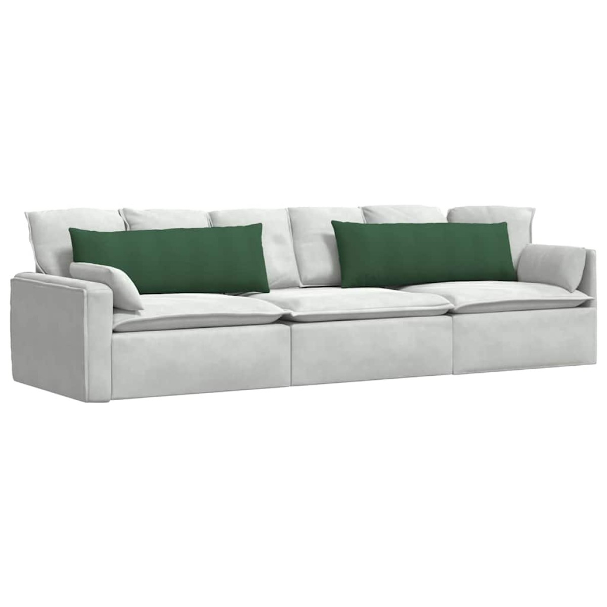 vidaXL Μαξιλάρι Καναπέ 2 pcs Σκούρο Πράσινο 120 x 40 cm