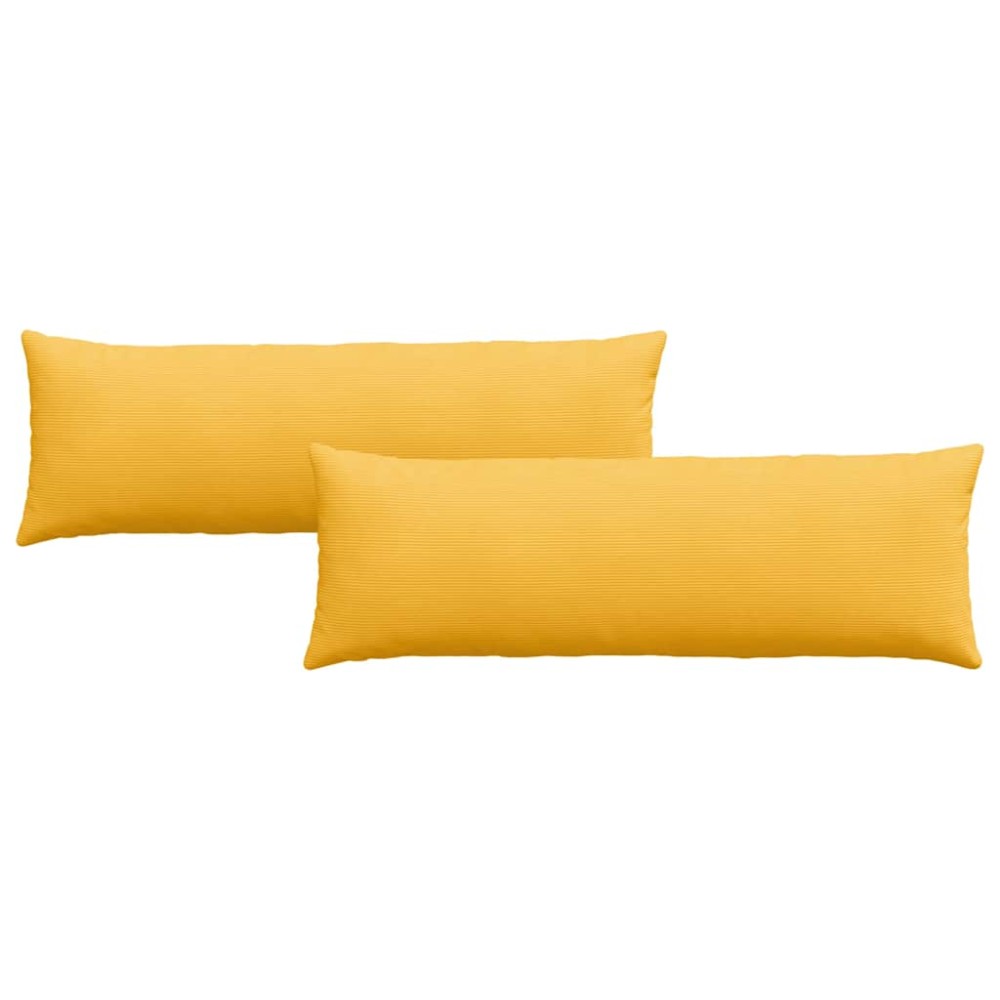 vidaXL Μαξιλάρι Καναπέ 2 pcs Απαλό Κίτρινο 120 x 40 cm