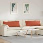 vidaXL Μαξιλάρι Καναπέ 2 pcs Κόκκινο Πορτοκαλί 120 x 40 cm