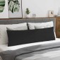 vidaXL Μαξιλάρι Καναπέ 2 τμχ. ύφασμα Μαύρο 145 x 40 εκ.