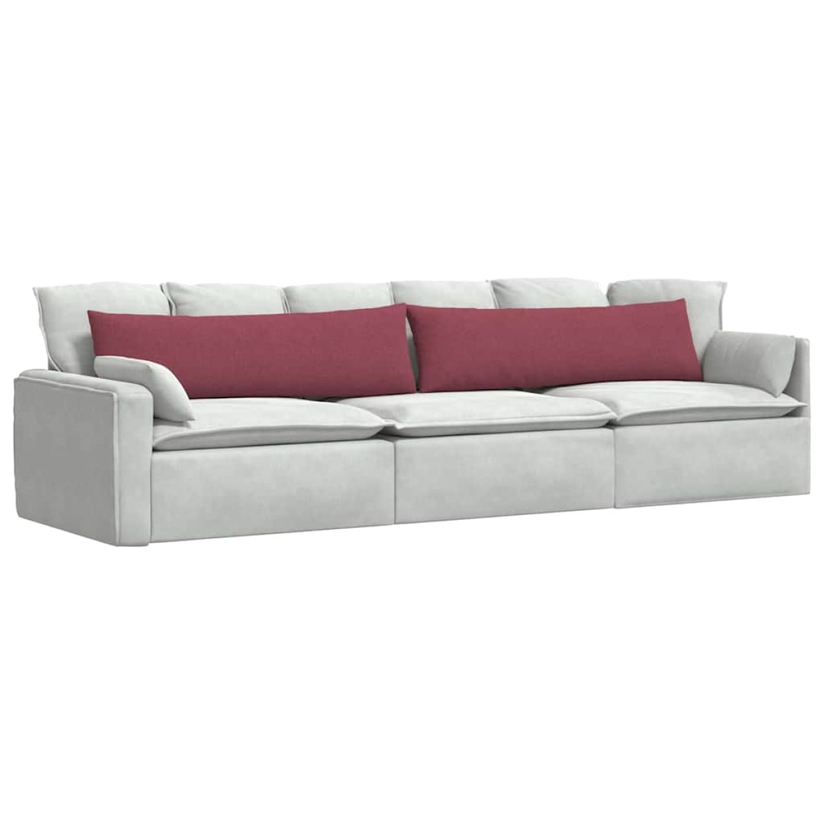 vidaXL Μαξιλάρι Καναπέ 2 τμχ. ύφασμα Κόκκινο 145 x 40 εκ.