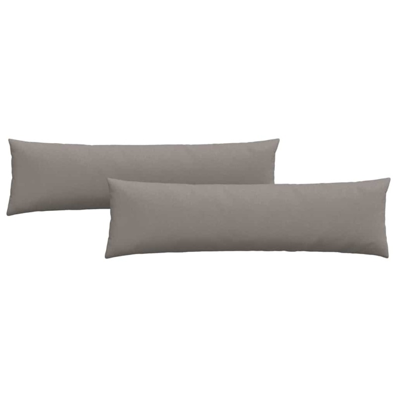 vidaXL Μαξιλάρι Καναπέ 2 τμχ. ύφασμα Taupe 145 x 40 εκ.