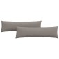 vidaXL Μαξιλάρι Καναπέ 2 τμχ. ύφασμα Taupe 145 x 40 εκ.