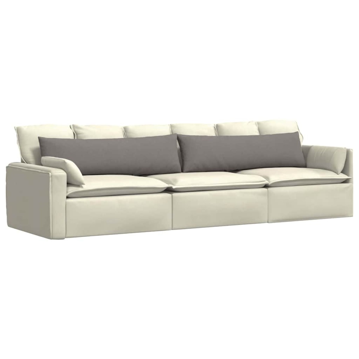 vidaXL Μαξιλάρι Καναπέ 2 τμχ. ύφασμα Taupe 145 x 40 εκ.