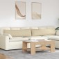 vidaXL Μαξιλάρι Καναπέ 2 τμχ. ύφασμα Κρεμ 145 x 40 εκ.