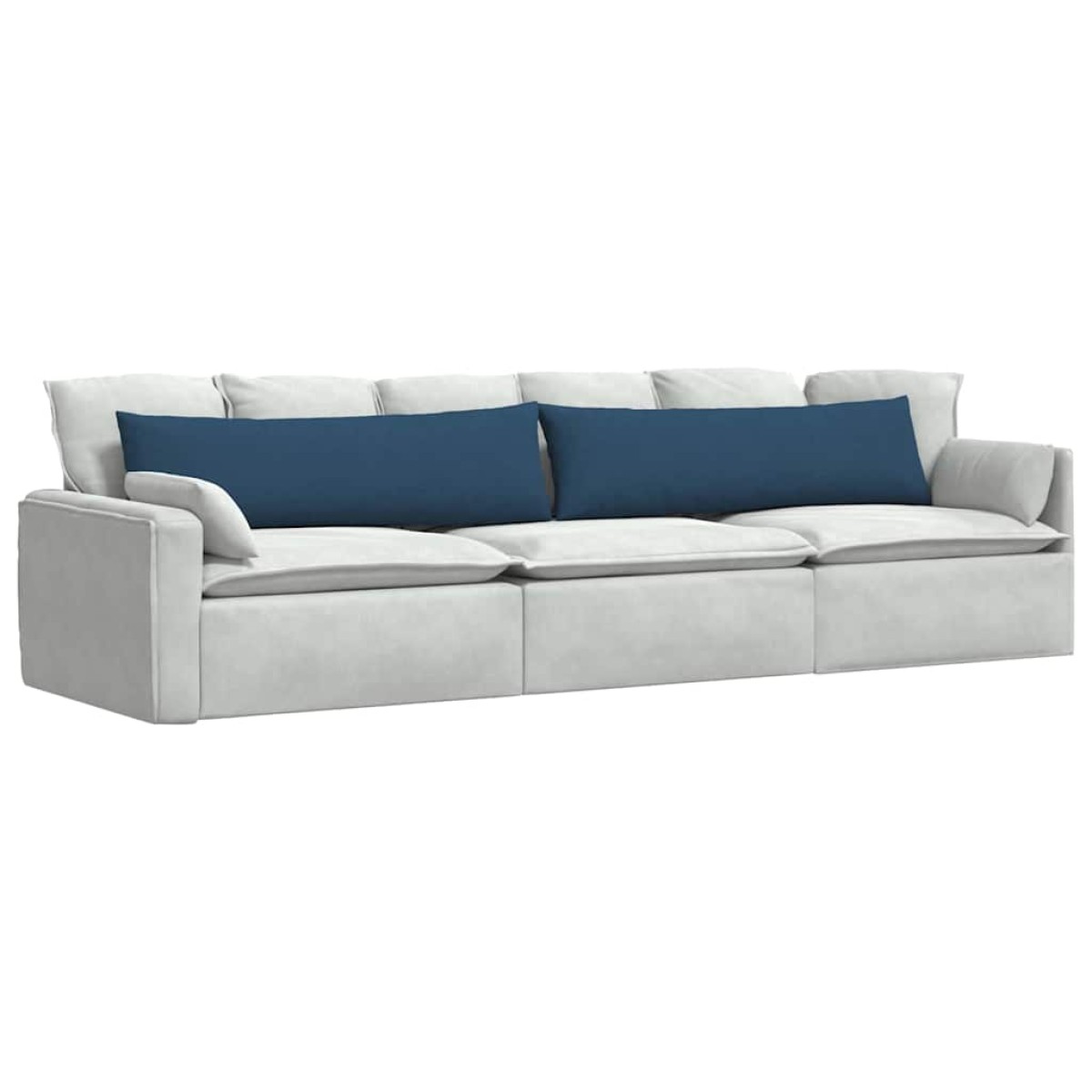 vidaXL Μαξιλάρι Καναπέ 2 τμχ. ύφασμα Μπλε 145 x 40 εκ.