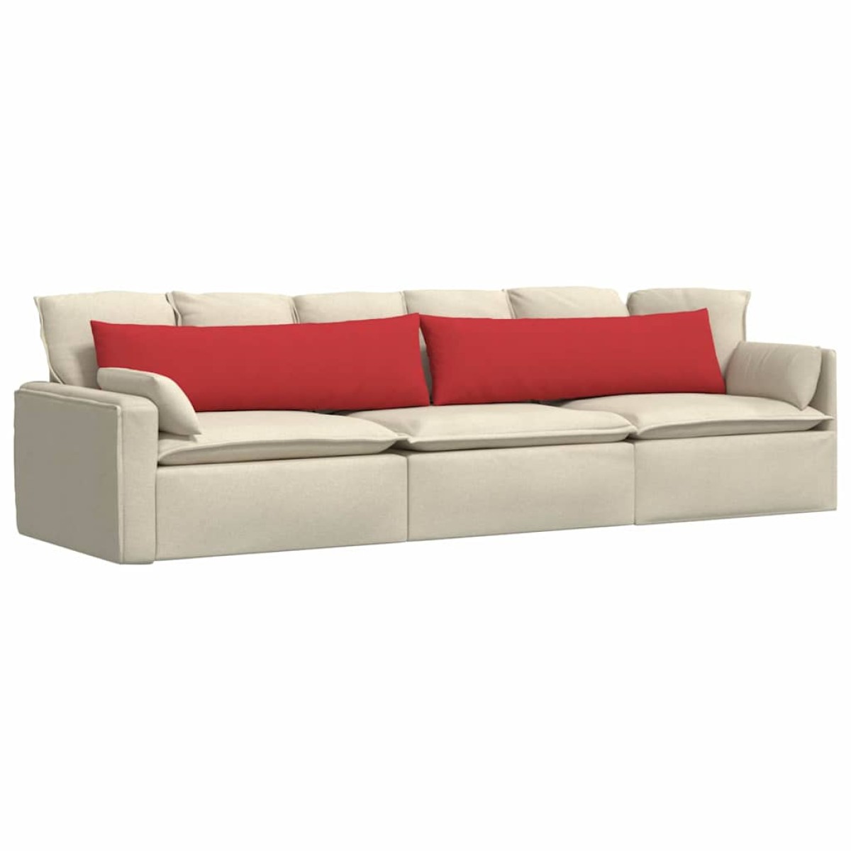 vidaXL Μαξιλάρι Καναπέ 2 τμχ. ύφασμα Κόκκινο 145 x 40 εκ.