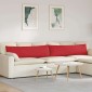 vidaXL Μαξιλάρι Καναπέ 2 τμχ. ύφασμα Κόκκινο 145 x 40 εκ.