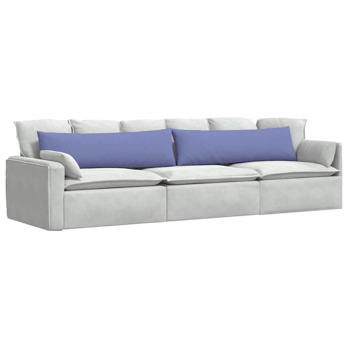 vidaXL Μαξιλάρι Καναπέ 2 τμχ. ύφασμα Μπλε τζην 145 x 40 εκ.