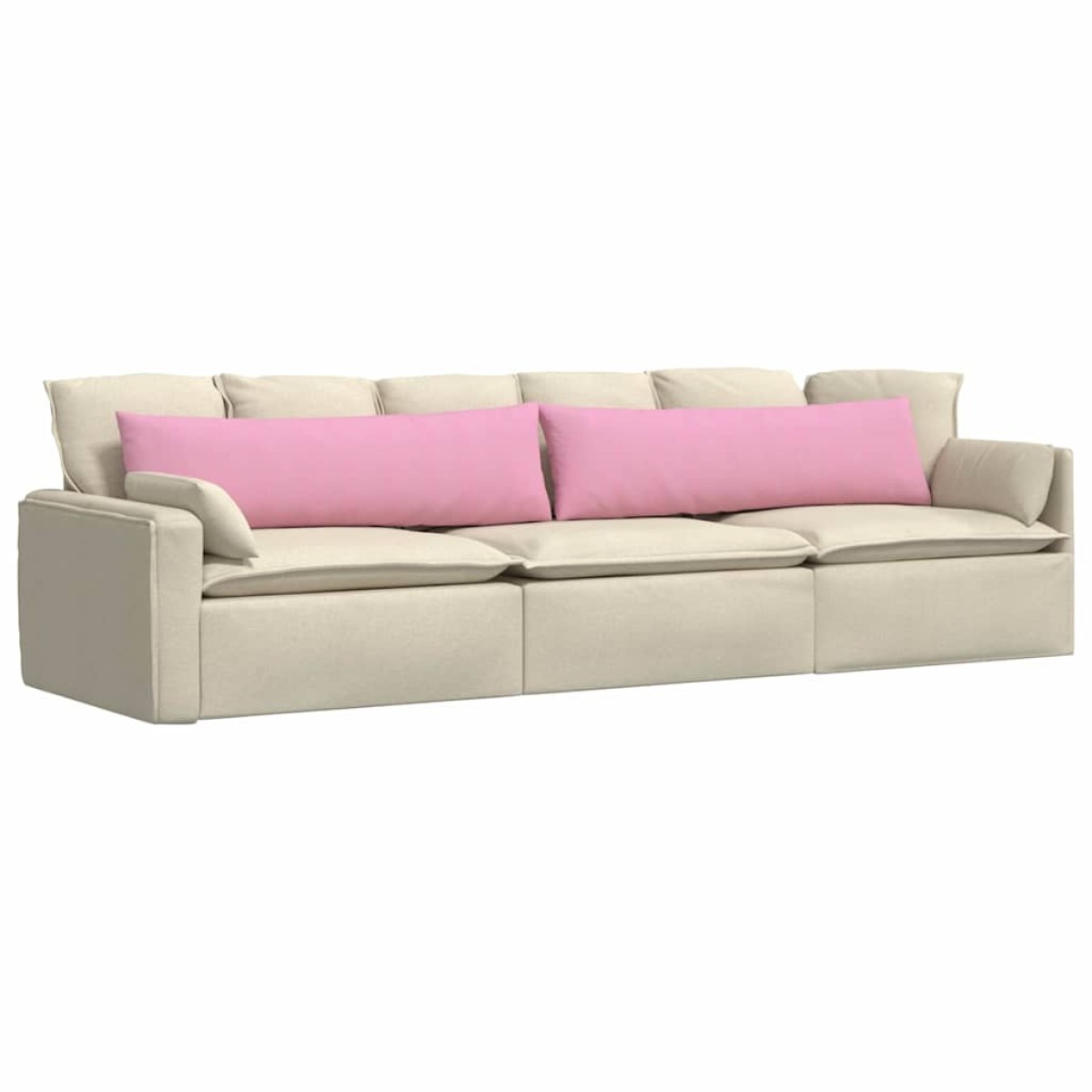 vidaXL Μαξιλάρι Καναπέ 2 τμχ. ύφασμα Ροζ 145 x 40 εκ.