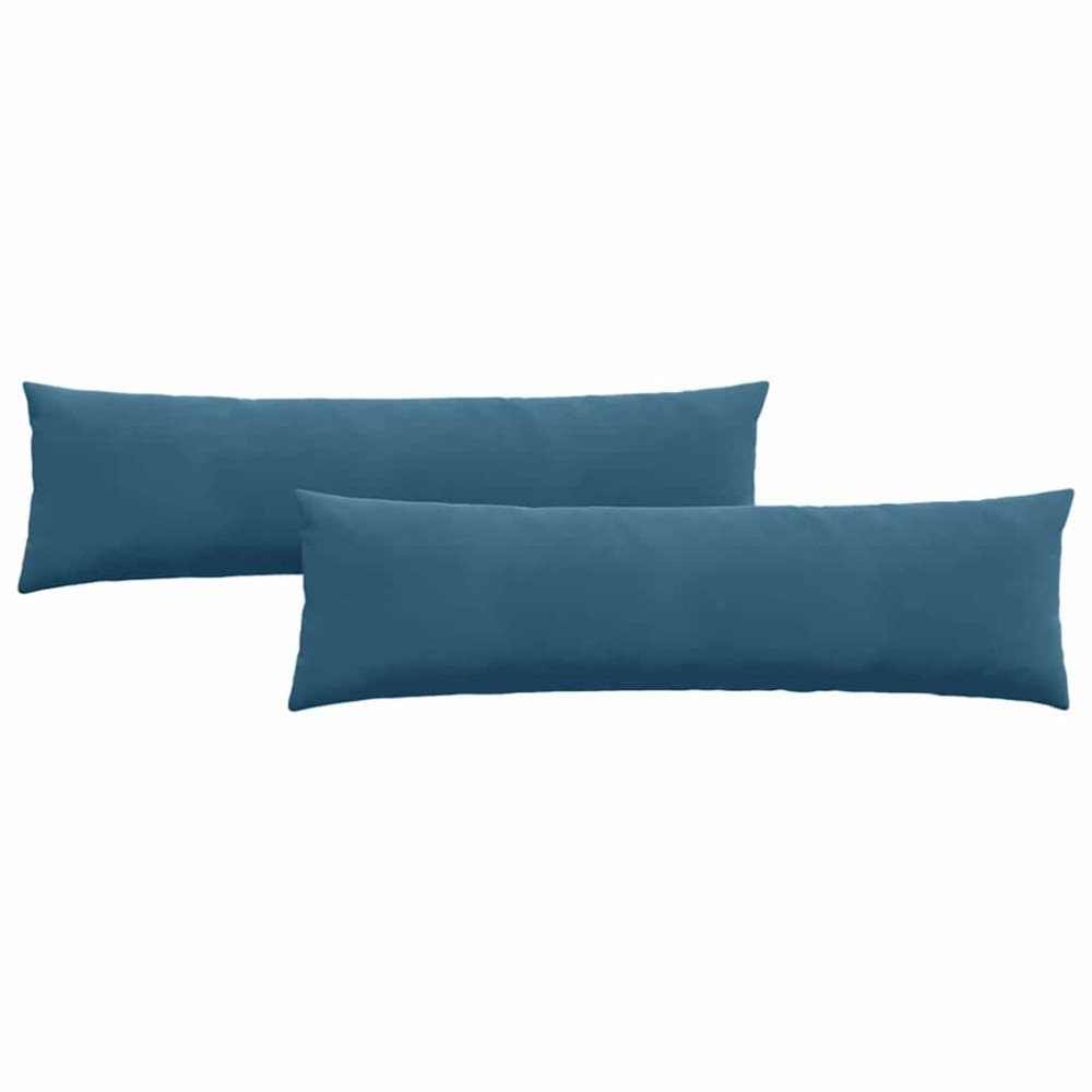 vidaXL Μαξιλάρι Καναπέ 2 pcs Μπλε 145 x 40 εκ. Υφασμάτινο Κορντουρά