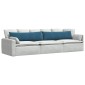 vidaXL Μαξιλάρι Καναπέ 2 pcs Μπλε 145 x 40 εκ. Υφασμάτινο Κορντουρά