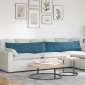 vidaXL Μαξιλάρι Καναπέ 2 pcs Μπλε 145 x 40 εκ. Υφασμάτινο Κορντουρά