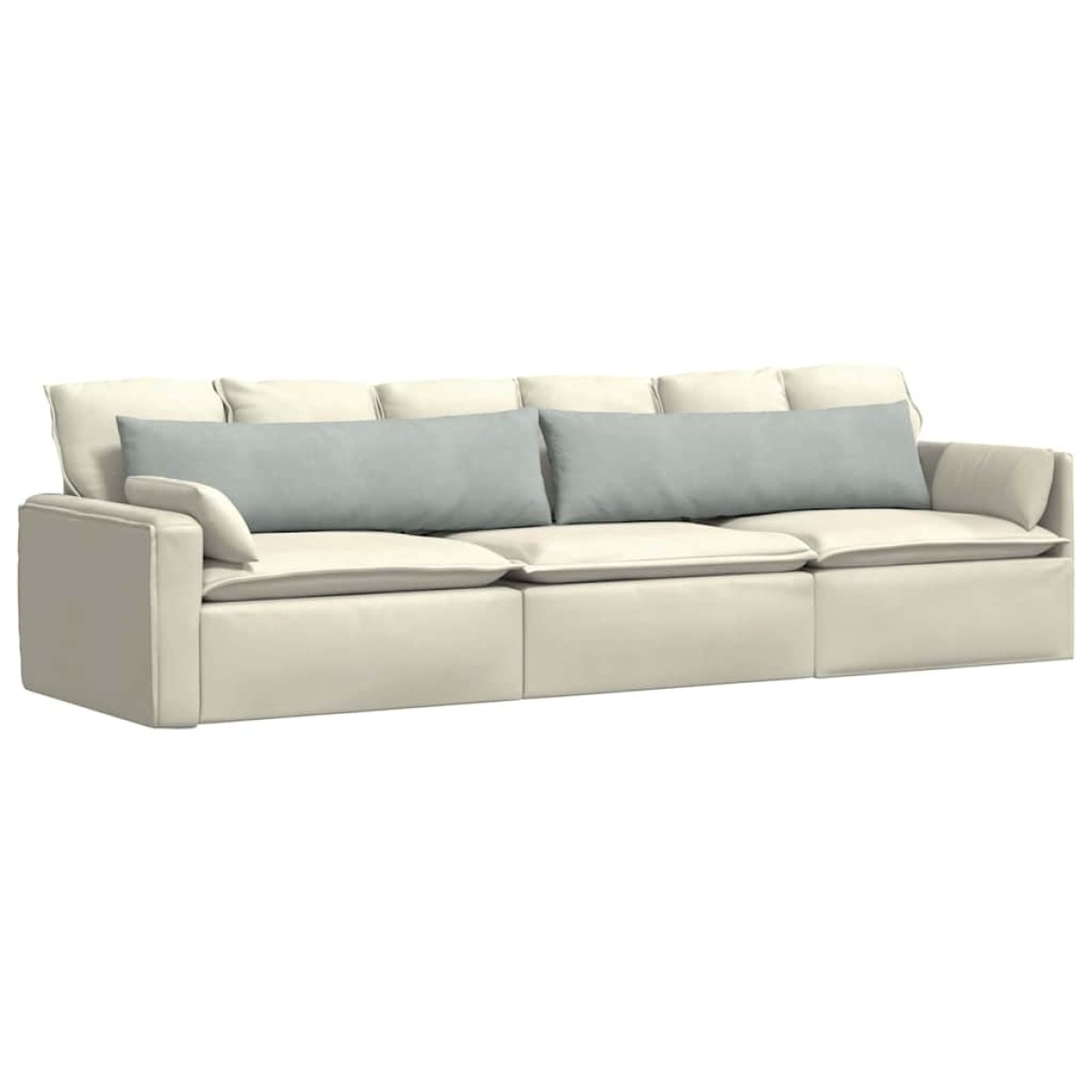vidaXL Μαξιλάρι Καναπέ 2 pcs Ανοιχτό γκρι 145 x 40 εκ.