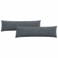 vidaXL Μαξιλάρι Καναπέ 2 pcs Σκούρο Γκρι 145 x 40 εκ.