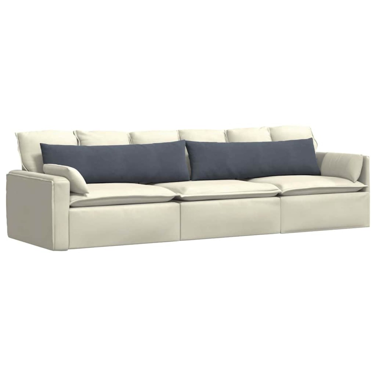 vidaXL Μαξιλάρι Καναπέ 2 pcs Σκούρο Γκρι 145 x 40 εκ.