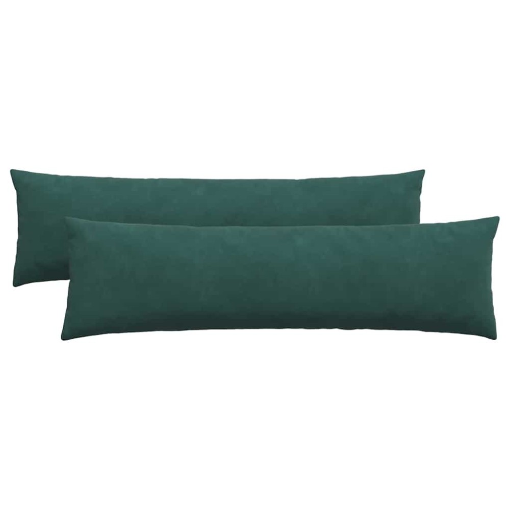 vidaXL Μαξιλάρι Καναπέ 2 pcs Σκούρο Πράσινο 145 x 40 εκ.