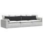 vidaXL Μαξιλάρι Καναπέ 2 pcs Μαύρο 145 x 40 εκ. Υφασμάτινο Κορντουρά