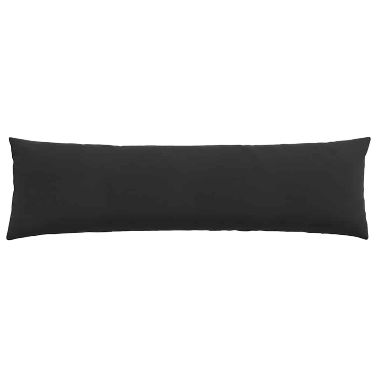 vidaXL Μαξιλάρι Καναπέ 2 pcs Μαύρο 145 x 40 εκ. Υφασμάτινο Κορντουρά