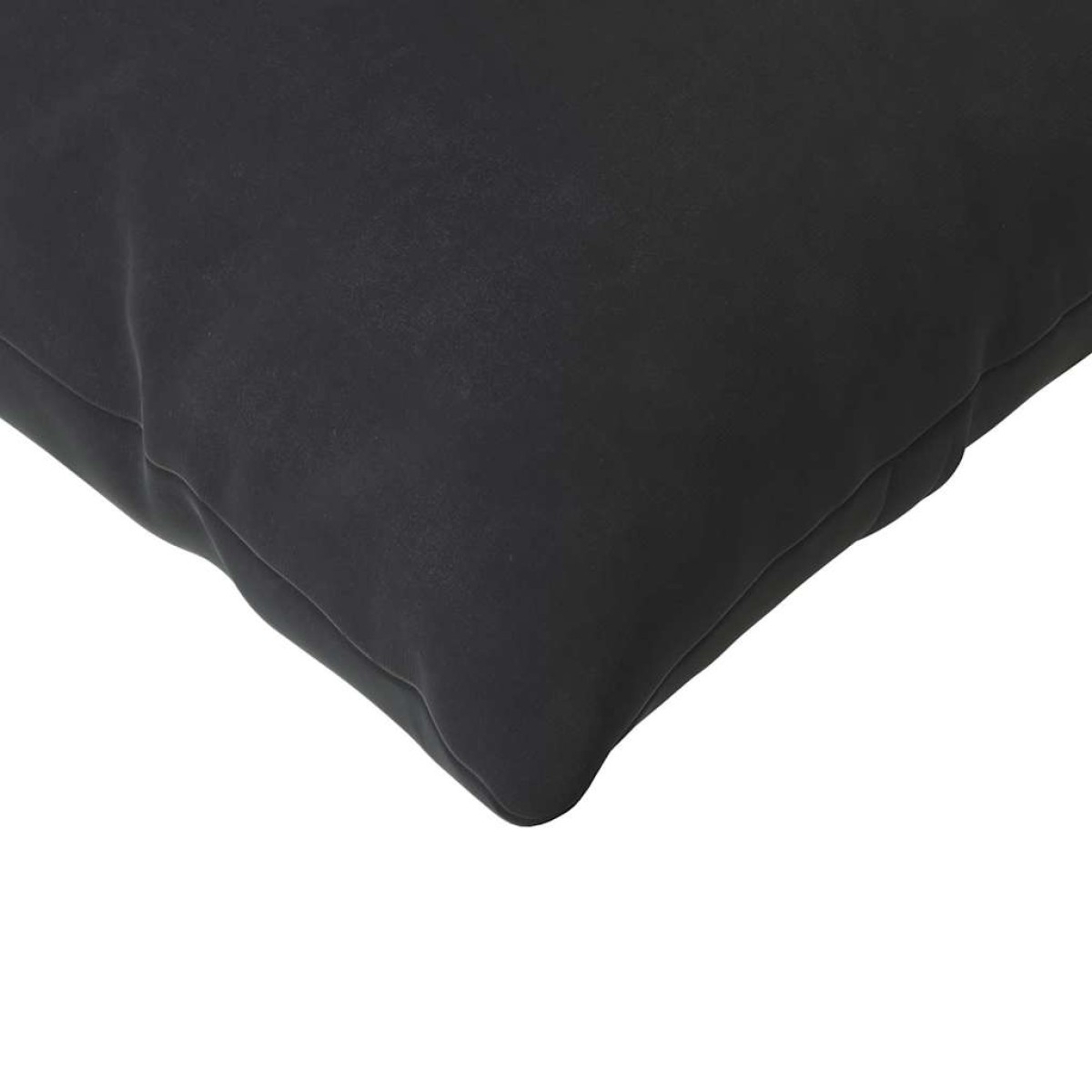 vidaXL Μαξιλάρι Καναπέ 2 pcs Μαύρο 145 x 40 εκ. Υφασμάτινο Κορντουρά