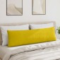 vidaXL Μαξιλάρι Καναπέ 2 pcs Κίτρινο 145 x 40 εκ. Υφασμάτινο Κορντουρά