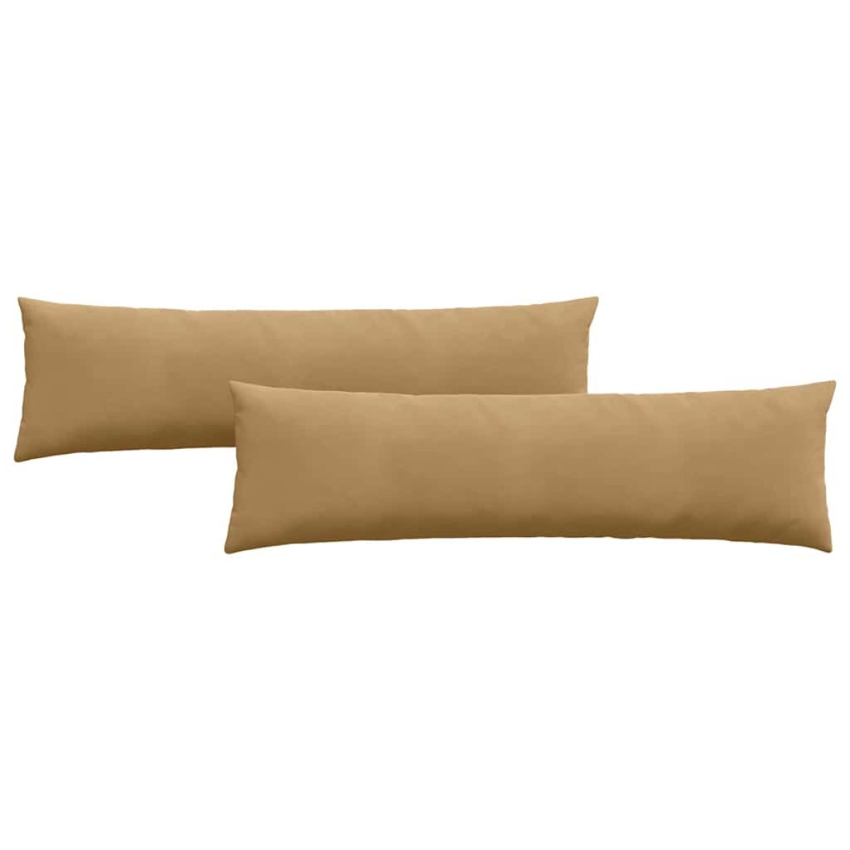 vidaXL Μαξιλάρι Καναπέ 2 pcs Καφέ 145 x 40 εκ. Υφασμάτινο Κορντουρά