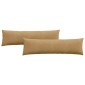 vidaXL Μαξιλάρι Καναπέ 2 pcs Καφέ 145 x 40 εκ. Υφασμάτινο Κορντουρά