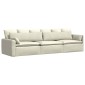vidaXL Μαξιλάρι Καναπέ 2 pcs Κρεμ 145 x 40 εκ. Υφασμάτινο Κορντουρά