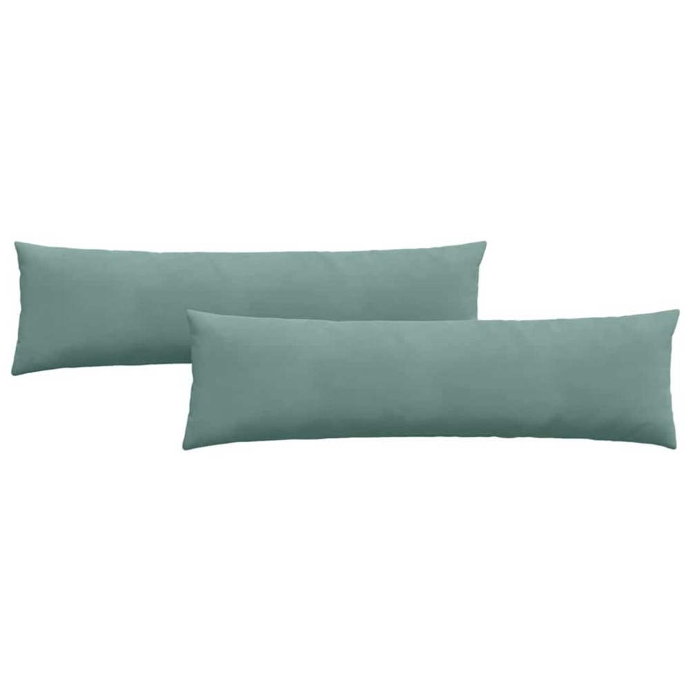 vidaXL Μαξιλάρι Καναπέ 2 pcs Θαλασσί 145 x 40 εκ. Υφασμάτινο Κορντουρά