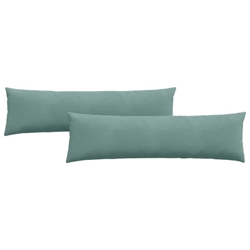 vidaXL Μαξιλάρι Καναπέ 2 pcs Θαλασσί 145 x 40 εκ. Υφασμάτινο Κορντουρά