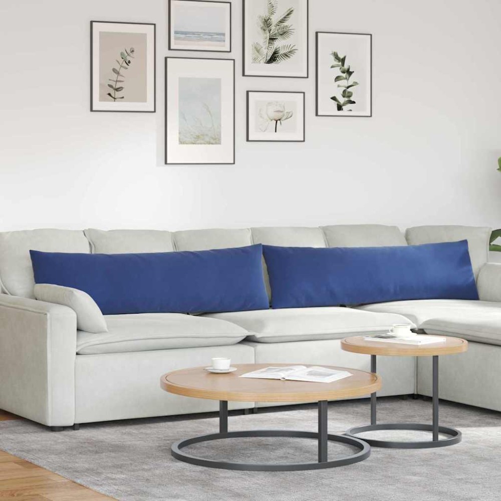 vidaXL Μαξιλάρι Καναπέ 2 pcs Μπλε Αστυνομίας 145 x 40 εκ.