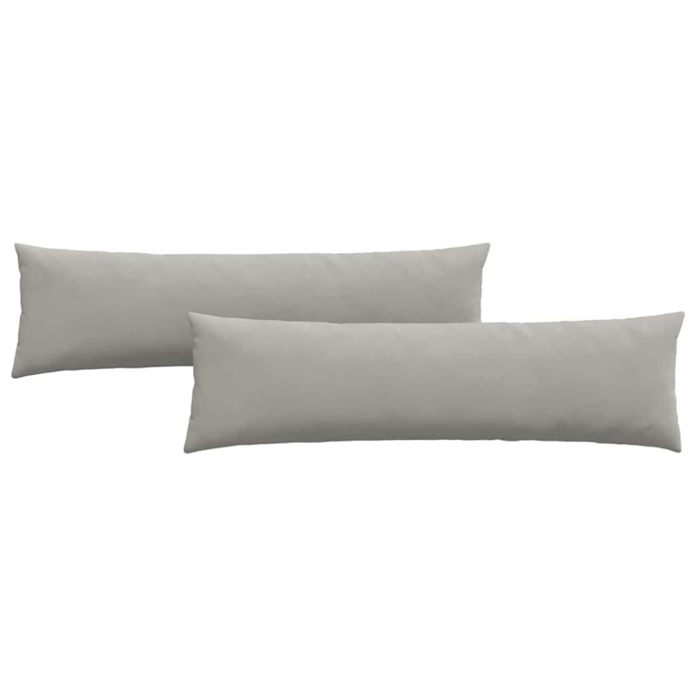 vidaXL Μαξιλάρι Καναπέ 2 pcs Ανοιχτό γκρι 145 x 40 εκ. ύφασμα