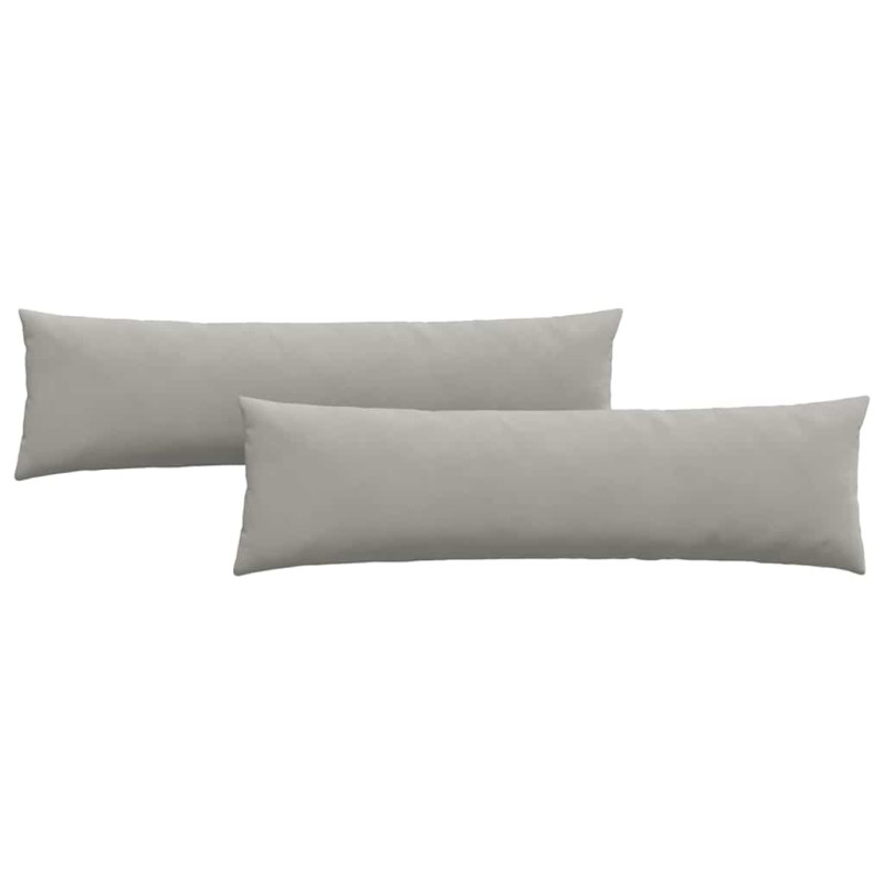 vidaXL Μαξιλάρι Καναπέ 2 pcs Ανοιχτό γκρι 145 x 40 εκ. ύφασμα