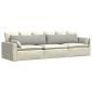 vidaXL Μαξιλάρι Καναπέ 2 pcs Ανοιχτό γκρι 145 x 40 εκ. ύφασμα