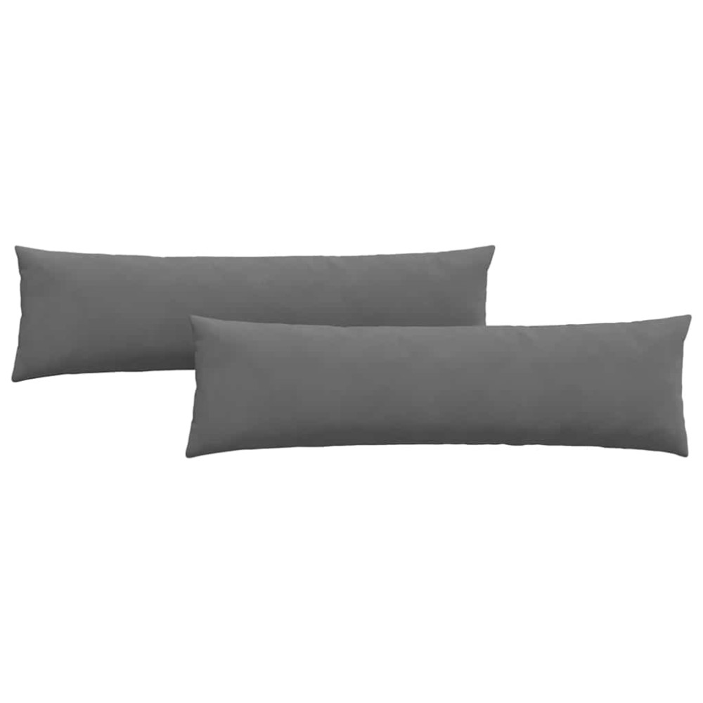 vidaXL Μαξιλάρι Καναπέ 2 pcs Σκούρο Γκρι 145 x 40 εκ. ύφασμα