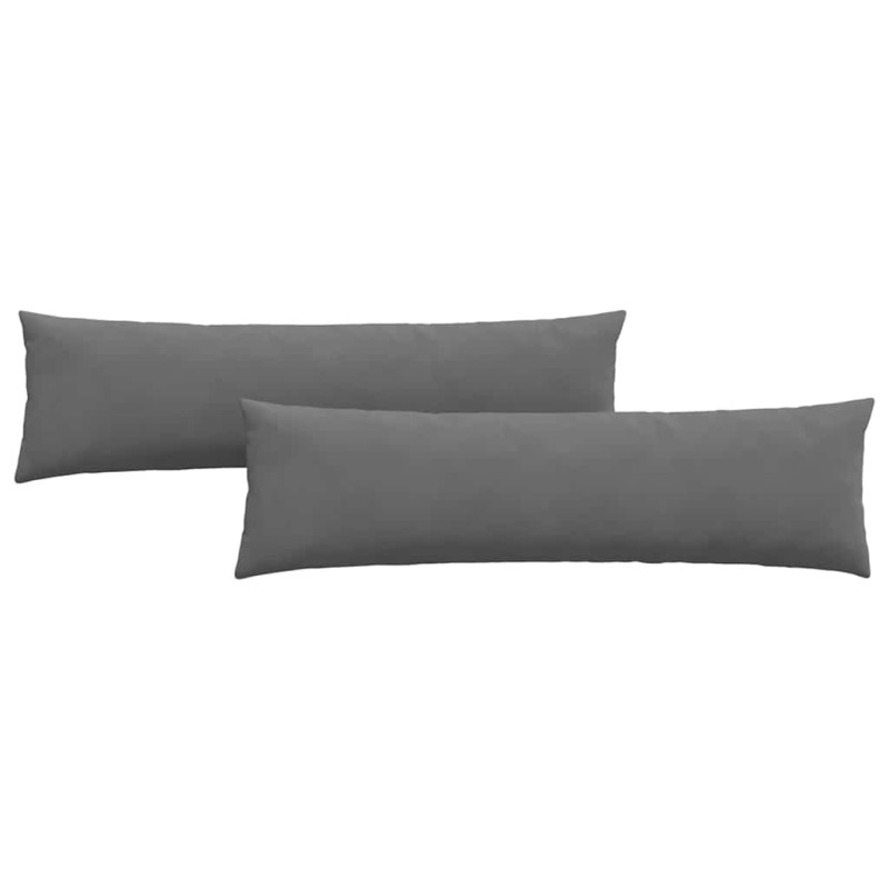 vidaXL Μαξιλάρι Καναπέ 2 pcs Σκούρο Γκρι 145 x 40 εκ. ύφασμα