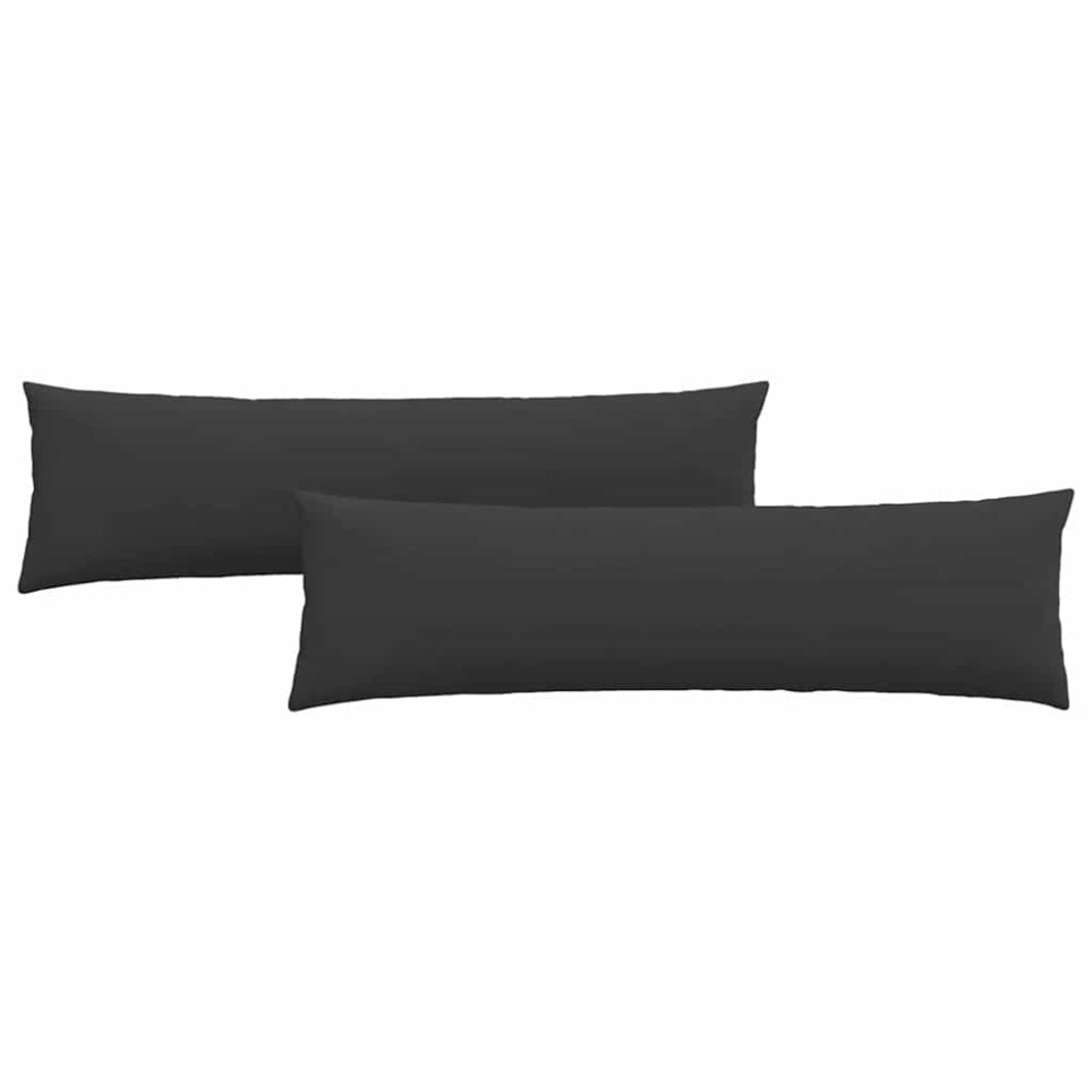 vidaXL Μαξιλάρι Καναπέ 2 pcs Μαύρο 145 x 40 εκ. ύφασμα