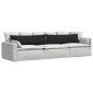vidaXL Μαξιλάρι Καναπέ 2 pcs Μαύρο 145 x 40 εκ. ύφασμα